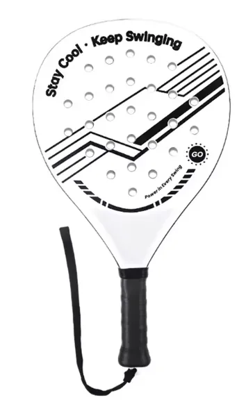 Lightweight Carbon Fiber Padel Racquet w/ EVA Foam Core