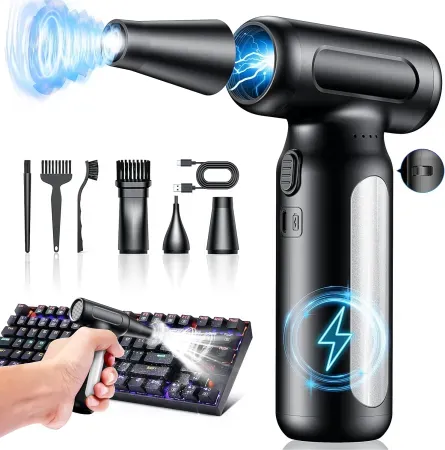 Mershgaya Electric Cordless Air Duster w/ 10000mAh Battery