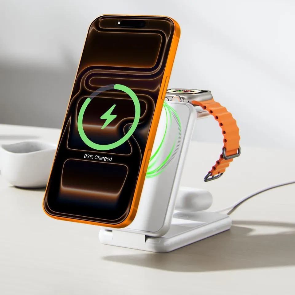 iVANKY 3-in-1 Foldable Magnetic Wireless Charging Station