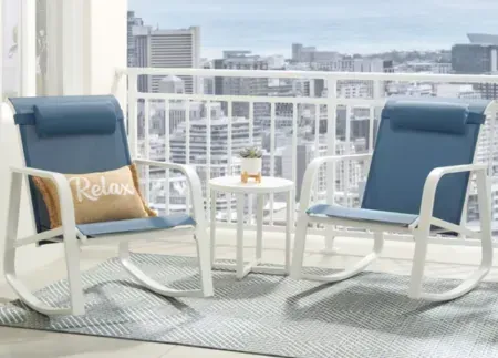 3-Piece Mainstays Dashwood Steel Outdoor Rocker Set