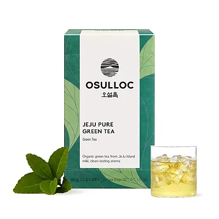 20-Ct OSULLOC Tea Bags (Pure Green, Tangerine, or Camellia Flower)