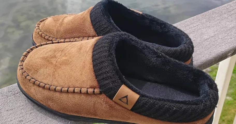 ATHMILE Men’s Memory Foam Slippers