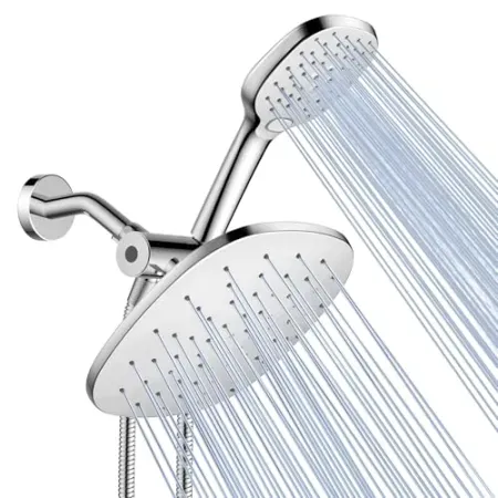PWERAN 10" Dual Rain & Handheld Shower Head