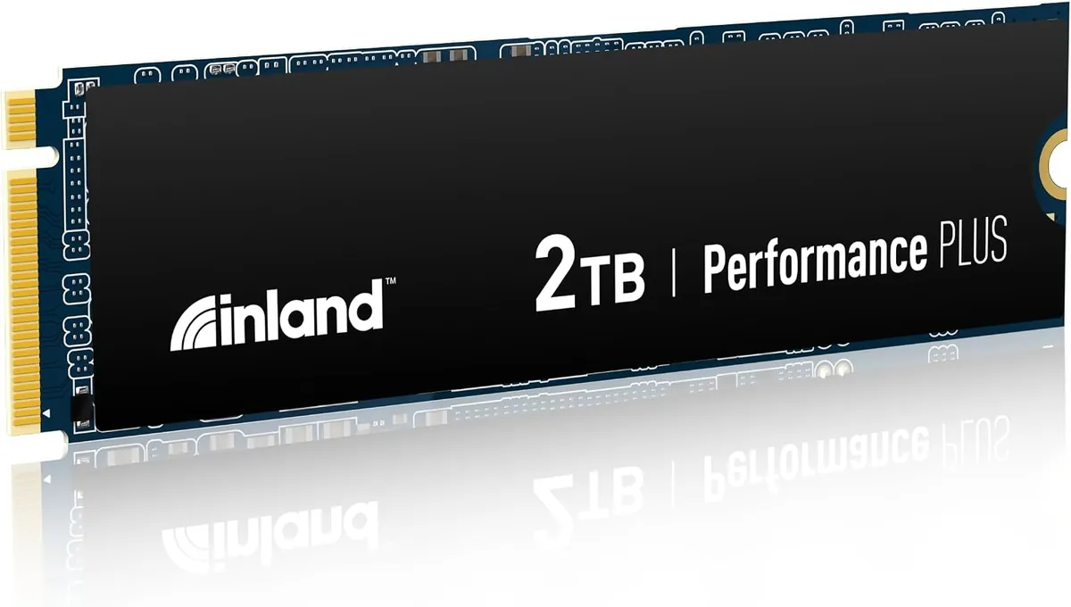 Inland 2TB Gaming Performance Plus NVMe SSD, No Heatsink (TLC, DRAM, 7,100/6,500 MB/s RW) Microcenter's In House SSD