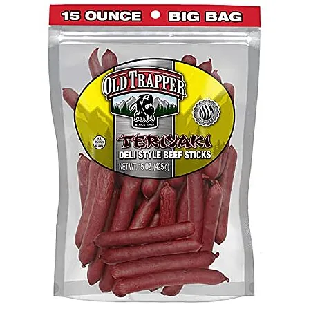 Prime Members: 15-Oz Old Trapper Deli-Style Beef Sticks (Teriyaki)