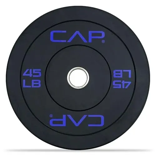 cCAP 45lb Economy Olympic Bumper Plate, Single