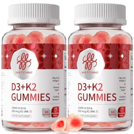 120-Count iMATCHME Vitamin D3 K2 Gummies