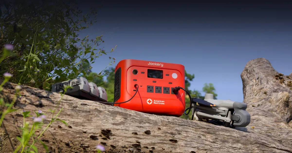 Vibrant Red Cross-edition Jackery 1,024Wh + 2,048Wh HomePower Plus V2 stations get second discounts
