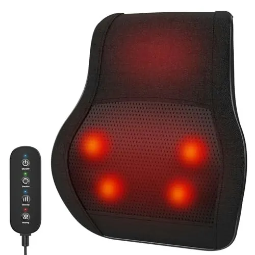 3D Heated Deep Tissue Neck and Back Massager Pillow