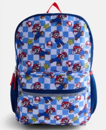 Nintendo 17" Backpack All over Mario Print