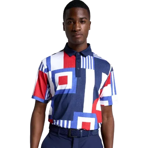 Walter Hagen Men's Performance 11 Novelty Print Golf Polo