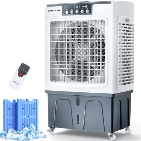 Vagkri 2100CFM 120-Deg Oscillation Swamp Air Cooler w/Remote Control