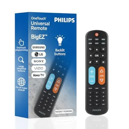Philips BigEZ OneTouch Big Button Universal TV Remote
