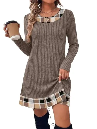 Sweater Dress Winter Clothes Fall Dresses for Women Long Sleeve