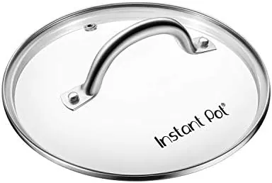 9.1" Instant Pot 6-Quart Tempered Glass Lid w/ Stainless Steel Handle & Rim
