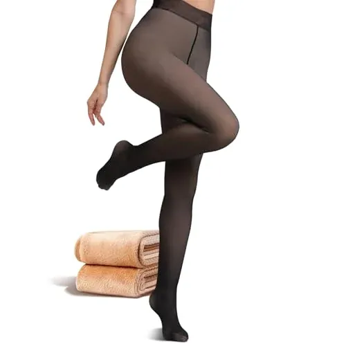 JIZ Translucent Fleece Lined Thermal Tights