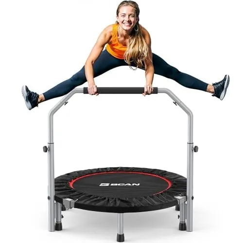 BCAN 40" Foldable Mini Rebounder Trampoline