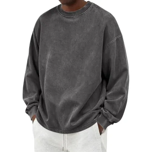 Crewneck Sweatshirt Washed Oversized Vintage