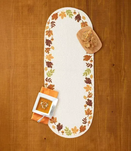 Celebrate Together Fall Printed Braid Table Runner