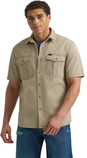 Lee Men's Heritage Short Sleeve Surplus Shirt (S-3XL)
