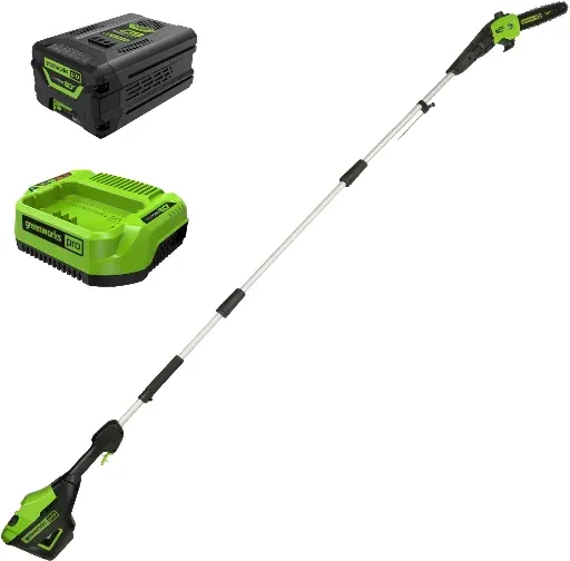 Greenworks 60V 10" Cordless Battery Pole Saw with 2.0 Ah Battery & Charger