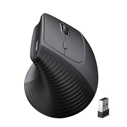 UGREEN 2.4G Wireless Vertical Ergonomic Mouse Adjustable DPI