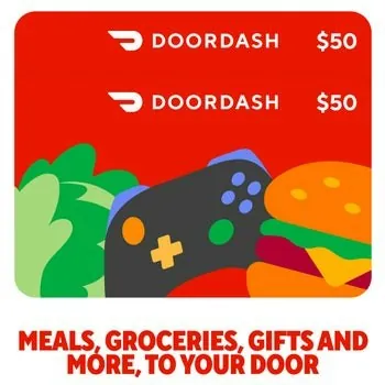 DoorDash $50 eGift Cards 2-Pack