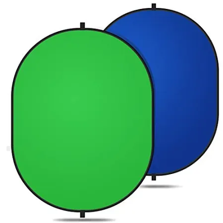 Yesker 5' x 6.5' Chromakey Backdrop 2-in-1 Background Screen