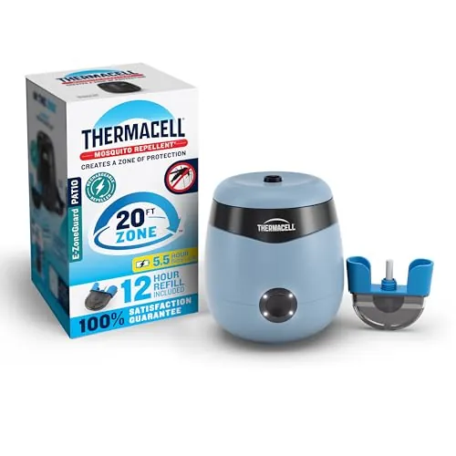 Thermacell E-ZoneGuard Patio Rechargeable Mosquito Repeller 5.5-Hr Battery