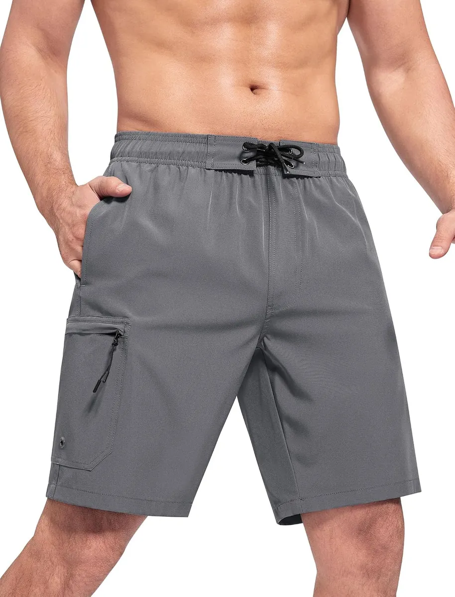 SILKWORLD Men’s Swim Trunks w/ Mesh Lining