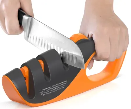 JEEXI Adjustable 3-Stages 5 Angle Manual Knife Sharpener