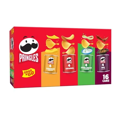 Pringles Grab n’ Go 1.4oz Cans 16-Count Variety Pack