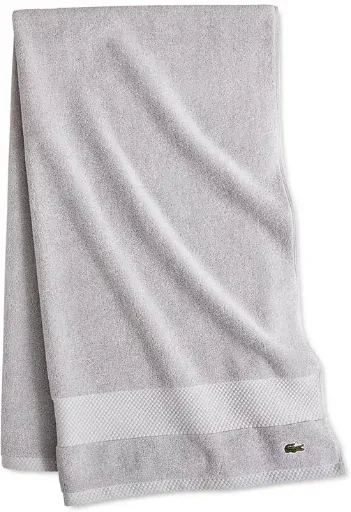 Lacoste Home Heritage Anti-Microbial Supima Cotton Bath Towel, 30" x 54"