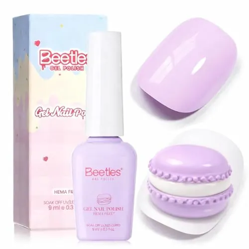 Beetles 9mL HEMA Free Glossy Gel Nail Polish (Lavender Macarons)