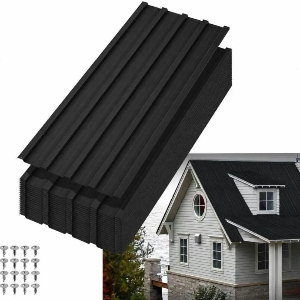 Galvanized 20-Piece Corrugated Metal Roof Panels w/ Screws for From $118 + free shipping