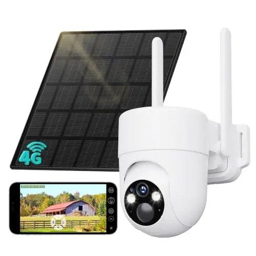 LIWAN 4G LTE Cellular Security Camera 2K