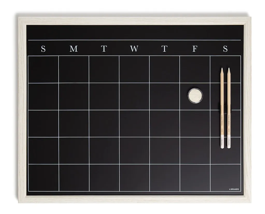 16"x20" Magnetic Chalkboard Calendar