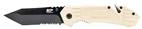 Smith & Wesson M&P FDE 8.2" High Carbon S.S. Spring Assisted Folding Knife