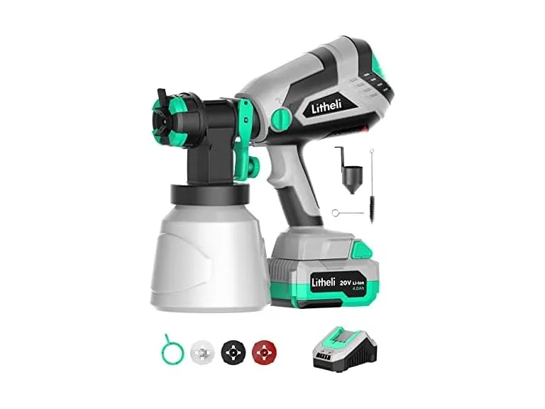 Litheli 20V Cordless HVLP Paint Sprayer w/ Battery