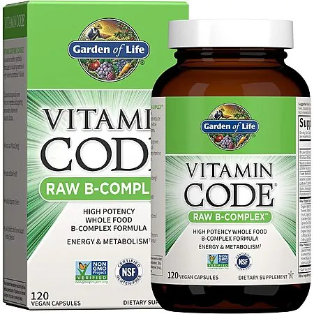 120-Ct Garden of Life Vitamin Code Raw B-Complex Capsules