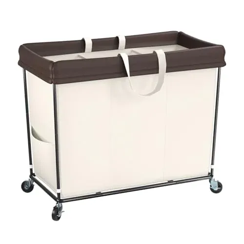 320L Rolling Laundry Hamper with Wheels