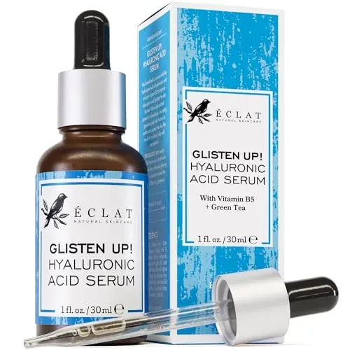 Eclat Skincare Glisten Up! Hyaluronic Acid Serum 1-Oz