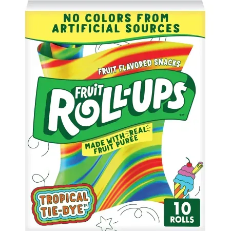 10-Pack 0.5oz Betty Crocker Fruit Roll-Ups Fruit Flavored Snacks