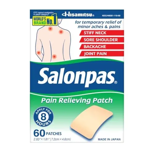 Salonpas Pain Relieving Patches 60-Count
