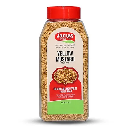 23-Oz James Spices Inc. Yellow Mustard Bold Seeds