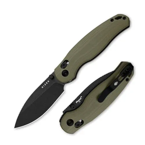 Kizer Phoca CD Pocket Knife 2.95" Drop Point D2 Blade