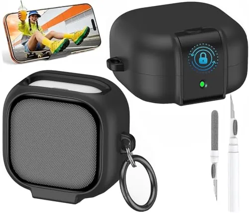 Lock Case for Samsung Galaxy Buds 4 or Buds 4 Pro (Black)