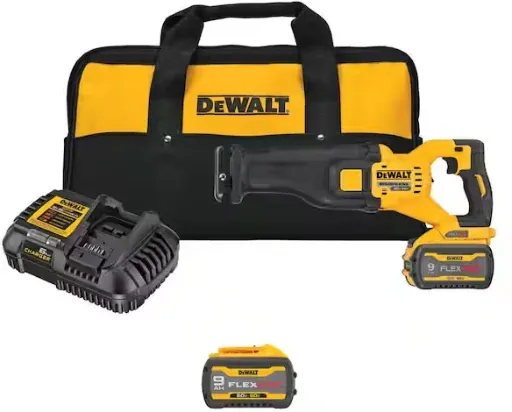 DeWalt Flexvolt 60V MAX Cordless Brushless Reciprocating Saw with (2) 9.0Ah Battery
