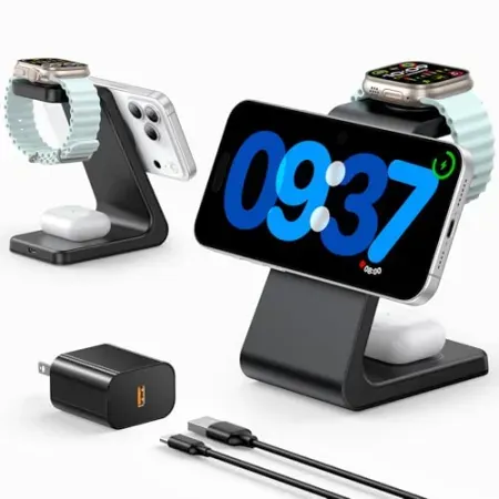 Meifigno 3-in-1 Wireless Charging Station