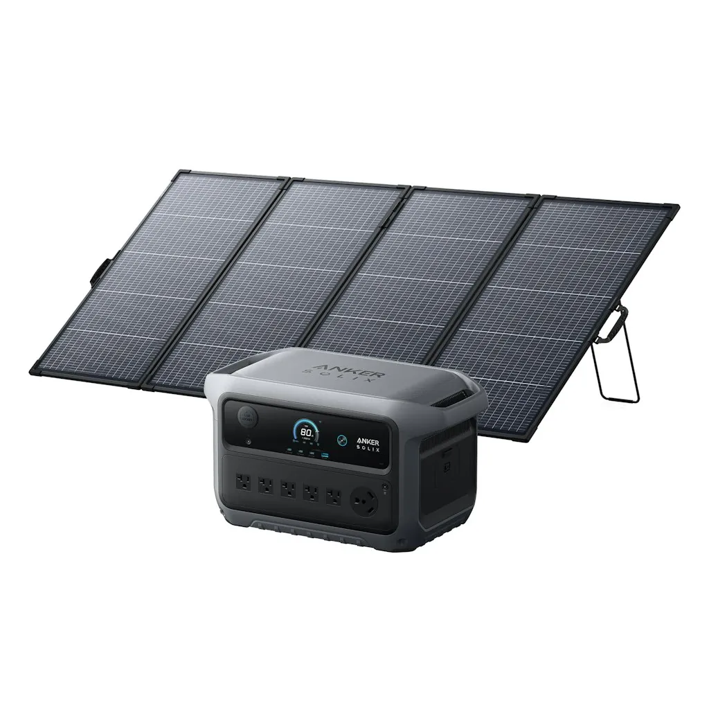Anker SOLIX C2000 Gen 2 2,048Wh Portable Power Station w/ 400W Bifacial Solar Panel